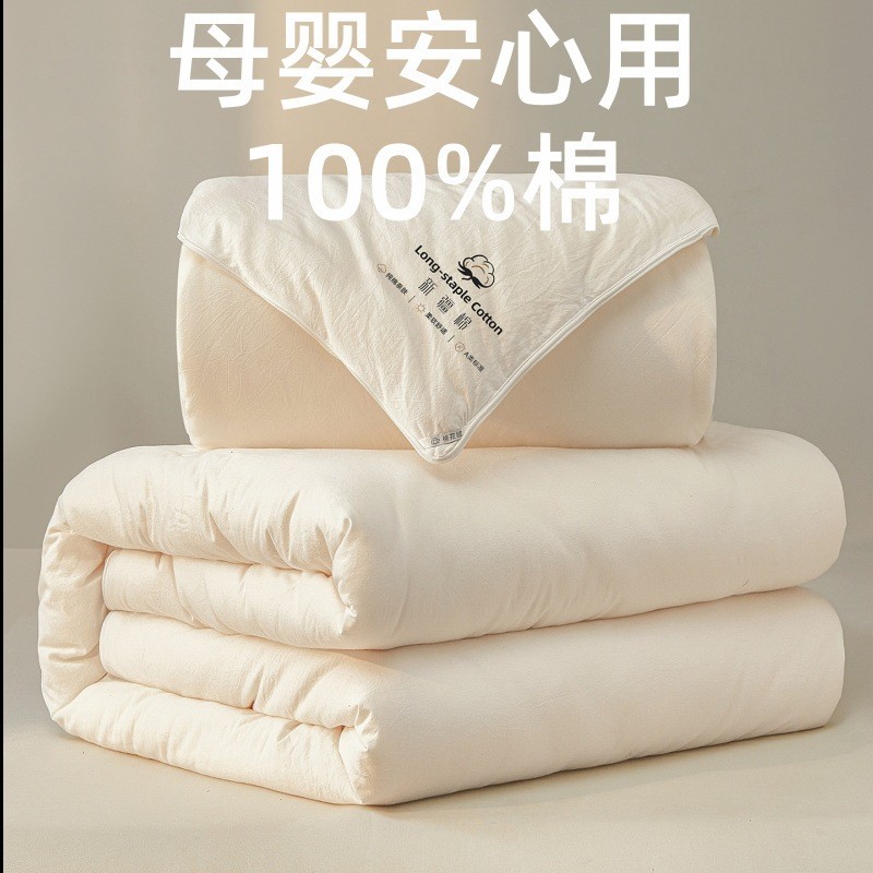 Class a Maternal and Infant Grade Cotton Quilt Mother Quilt Two-In-One Pure Cotton Spring & Fall Quilt Core Winter Quilt Quilt Thickeneded a