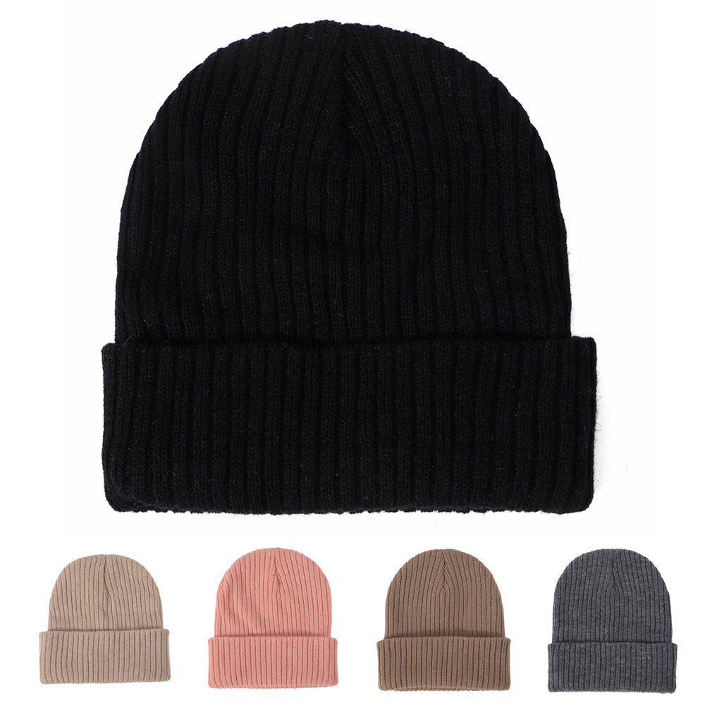 105g Weight Wool Cap Hats Type Casual, Outdoor, Daily Occasion Unisex Basic Solid Color Eaveless Wool Cap