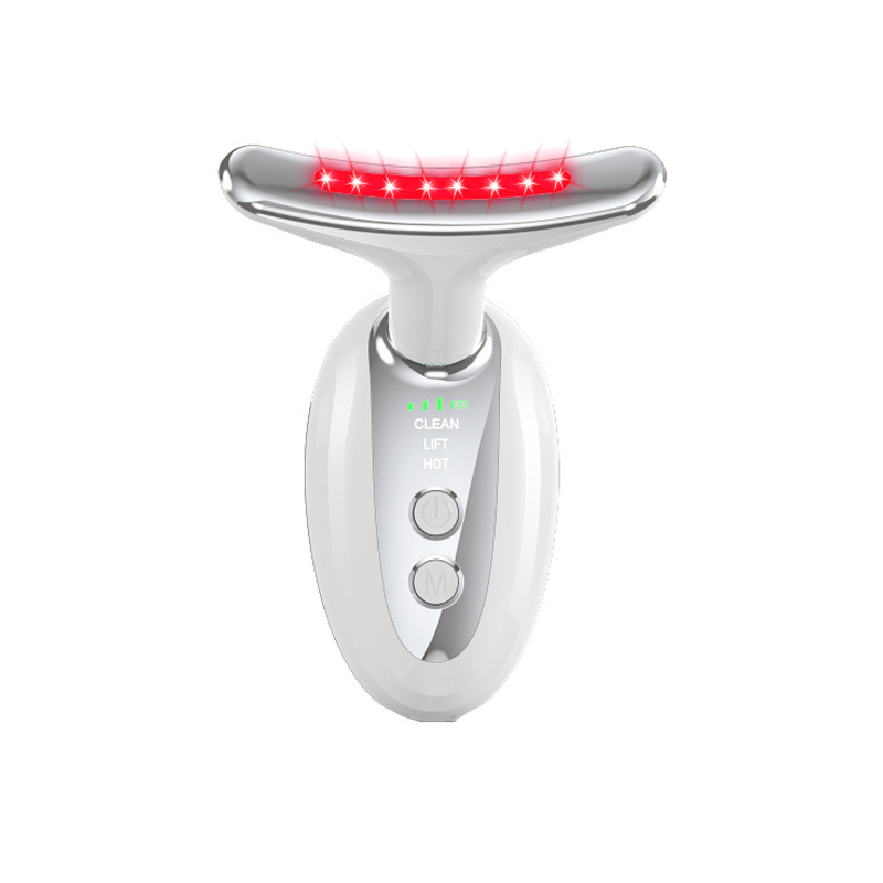 Masajeador de Cuello y Rostro Fotónico con Luz de Color y Anión para el Hogar