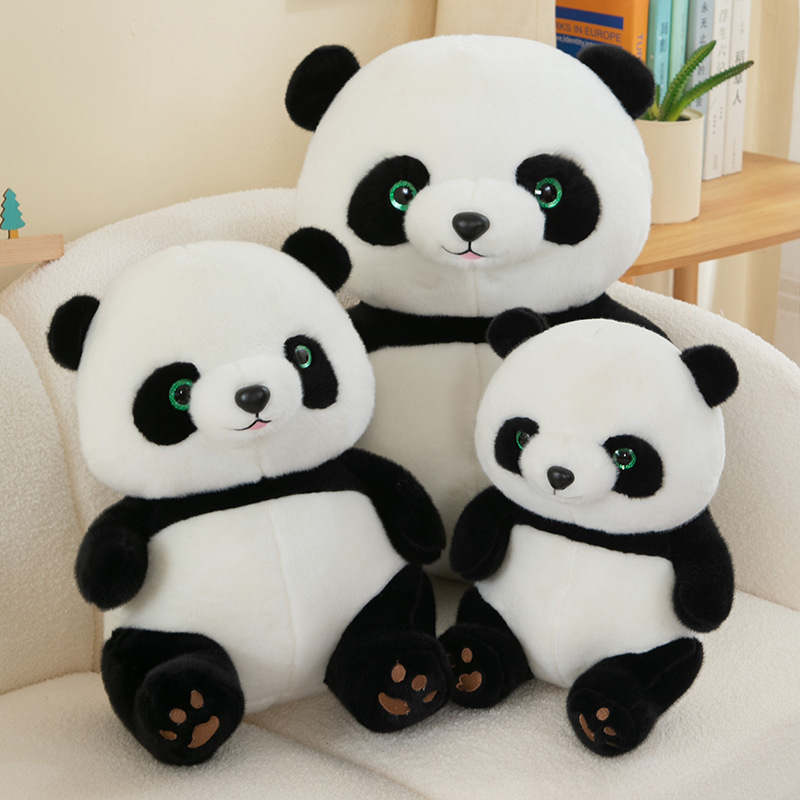 国境を越えたパンダのぬいぐるみ四川動物園のパンダ記念品が子供