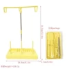 Yellow metal plastic wire frame