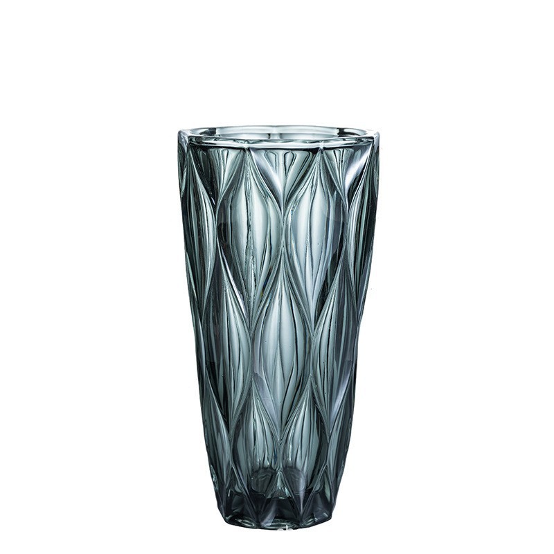 Luz de lujo creativo florero de vidrio de alto grado ins estilo sala de estar agua cultivo flor decoración fábrica al por mayor