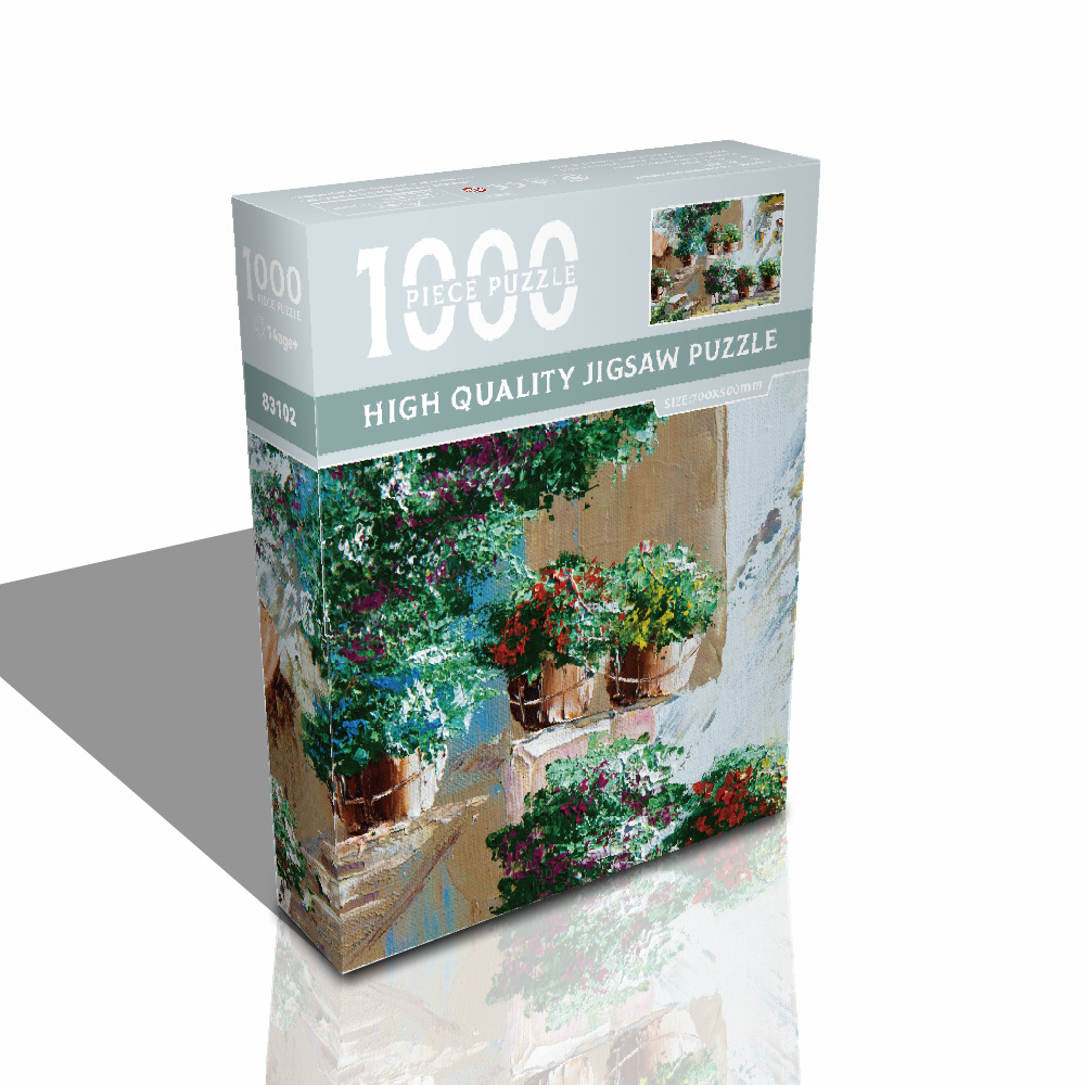 1000ピースの紙製名画、油絵、アート装飾画、知育玩具、ストレス解消、手作り組み立て玩具、平面パズル