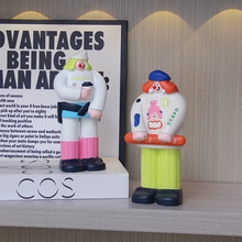 创意面包人摆件烘焙蛋糕店咖啡店橱柜吧台潮玩装饰品店铺开业礼物