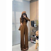 冬装搭配一整套2025冬季新款时尚今年流行漂亮套装裤女装