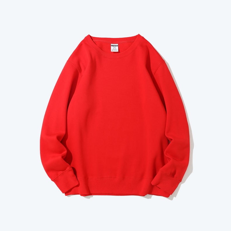 Sudadera de forro polar para trabajo con impresión de logotipo personalizado, uniforme de equipo publicitario, camiseta de grupo con texto impreso, uniforme de trabajo de manga larga al por mayor, engrosada.