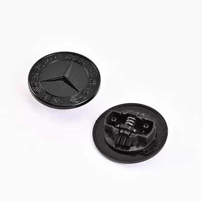 Front Car Emblem, Car logo - machine-cover-bright-black-wheat-ears