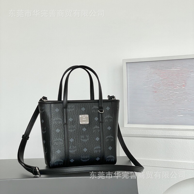 高版MC家菜篮子包小托特包百搭通勤单肩斜挎水桶女包复古印花手提|undefined