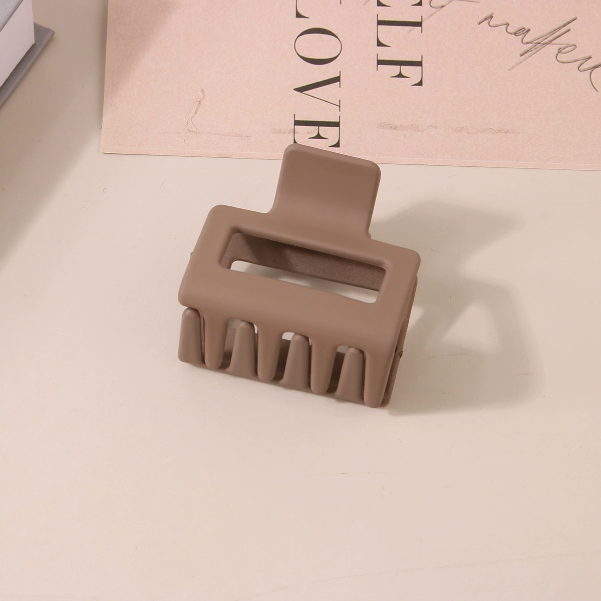 (Cross-border trading), rectangular matte crab pin, big shark, hairgrip, Amazon, simple and elegant design