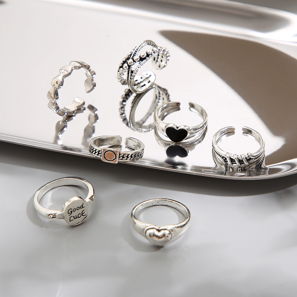 Retro Fashion Ring Set Multi-joint Design For Women_voghion.com