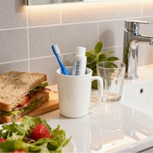 旅行牙杯漱口杯简约塑料水杯茶杯洗漱杯牙刷杯卫生间家用印制logo