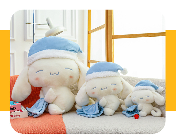 Sleeping Cinnamon Dog Doll Popular Internet Celebrity Toy Children's Soothing Companion Little White Dog Stuffed Pillow Girls' Festival