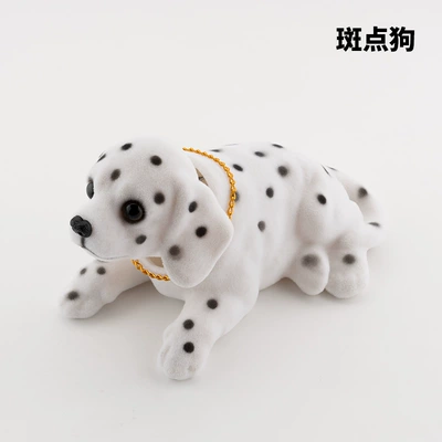 Car ornaments: head doll accessories car resin - spotted-dog