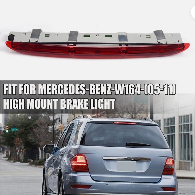 Luz de freno de alto nivel de Mercedes-Benz ML MLW164 ML300 ML350 ML450 Luz de señal de freno trasera Luz superior