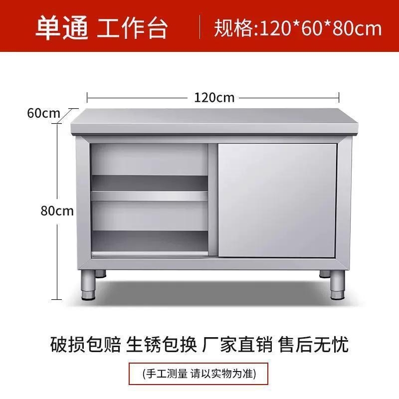Стол рабочий из нержавеющей стали 80x40x80 одна дверь