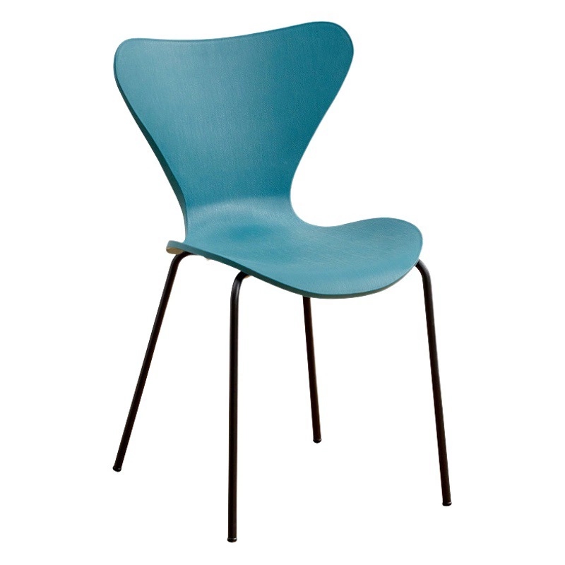 Стул для дома с поддержкой спины, стул для отдыха и обедов, утолщенный пластиковый стул для кафе, офисный стул для совещаний и ресторанов, утолщенная версия.