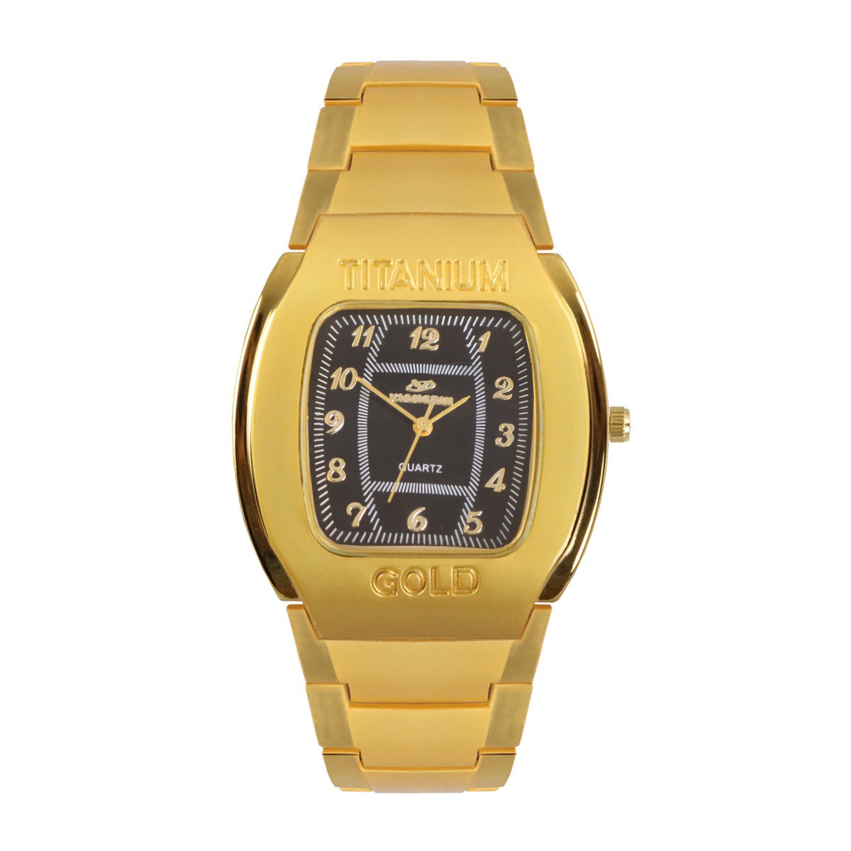 gold shell black face