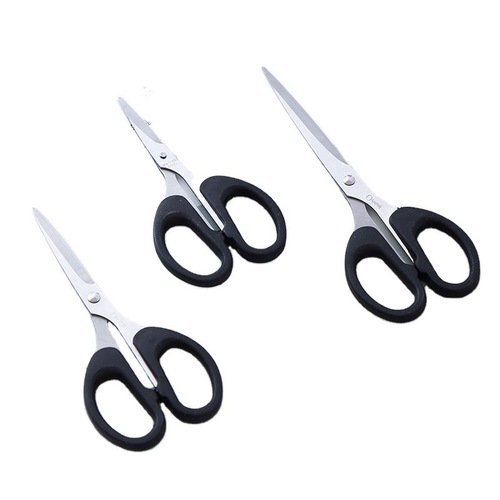 Office scissors, children's handmade scissors, student diy paper scissors, paper cutter, stainless steel black scissors