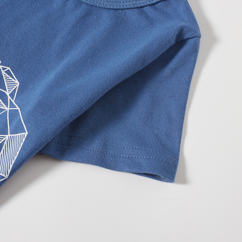 Camiseta de manga corta para niños dinosaurio de dibujos animados de verano para niños ropa para niños tops de media manga para niños