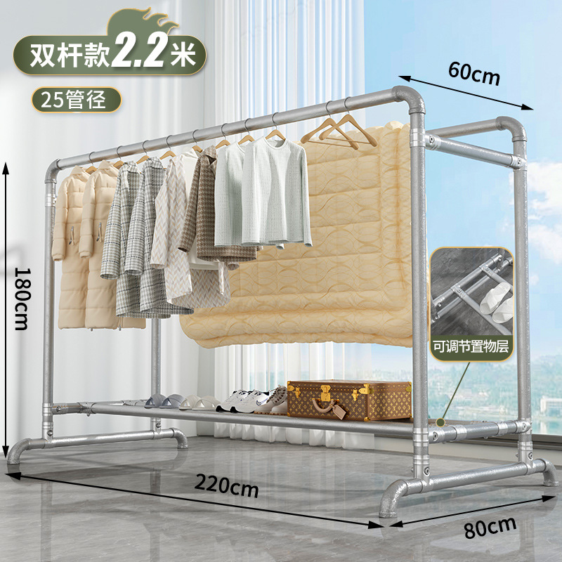 (이중 막대 여분의 두꺼운 25 튜브) 길이 2.2 미터, 높이 1.8 미터 (40 개의 방풍 후크)