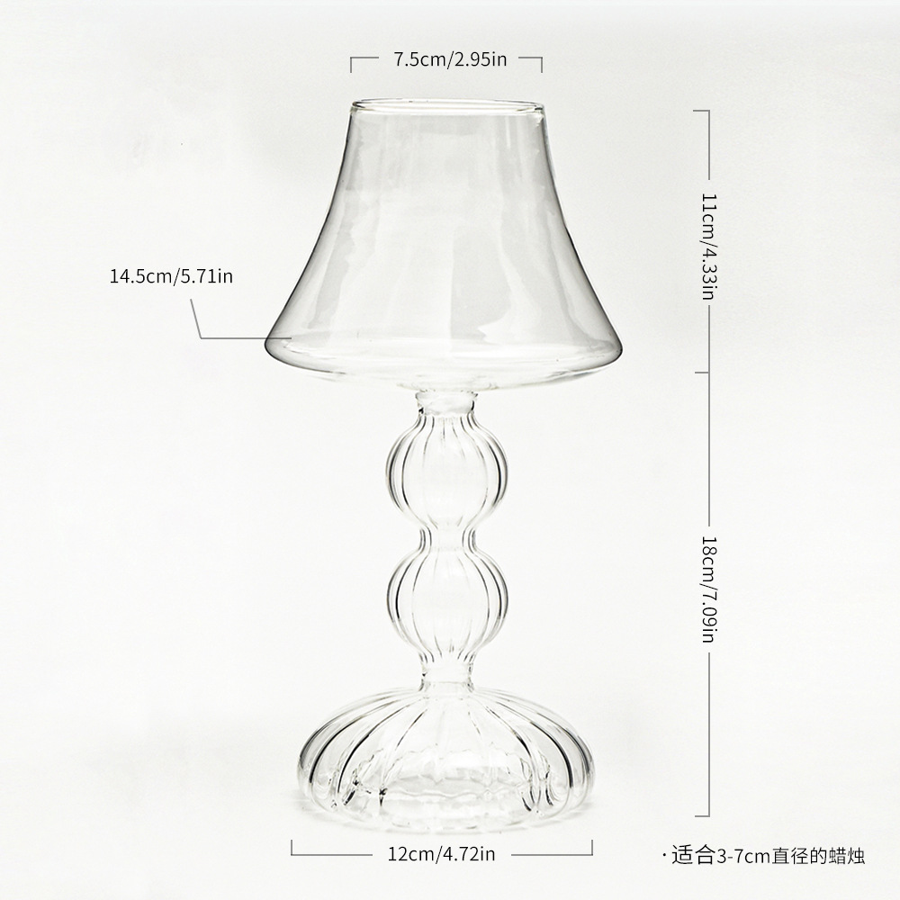 Lámpara de escritorio de lujo ligera europea modelado candelabros de vidrio decoración de mesa de comedor casera props de disparo de boda candelabros retro