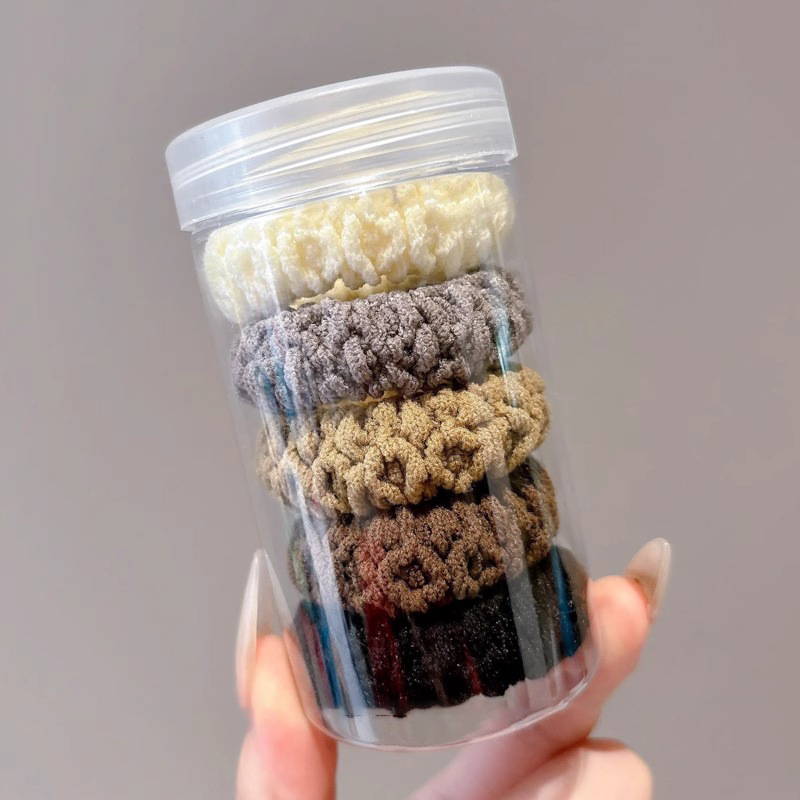 2024 nuevo anillo de cabello de oso para mujeres simple y versátil cuerdas de cabello de alta elasticidad no lesionan cuerdas de cabello de cola de caballo adornamiento para el cabello