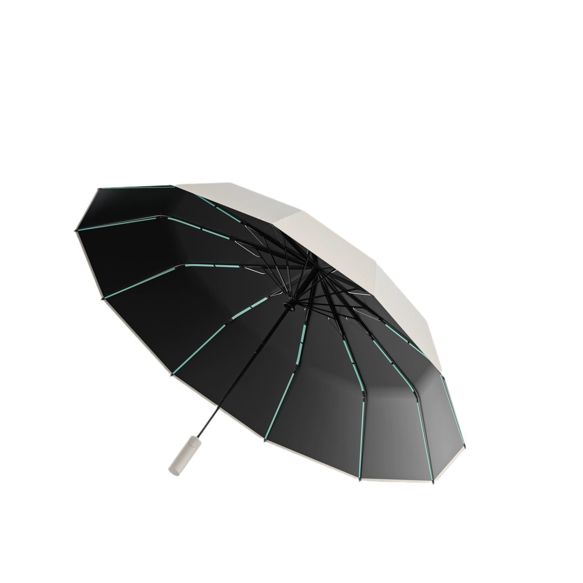 Automatic umbrella solar-powered, fully automatic, sun protection, UV protection, custom-made