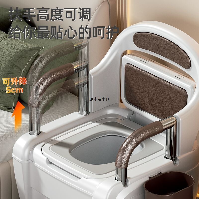 高端豪华老人孕妇坐便老年移动马桶卫生间家用室内成人大小便椅|undefined
