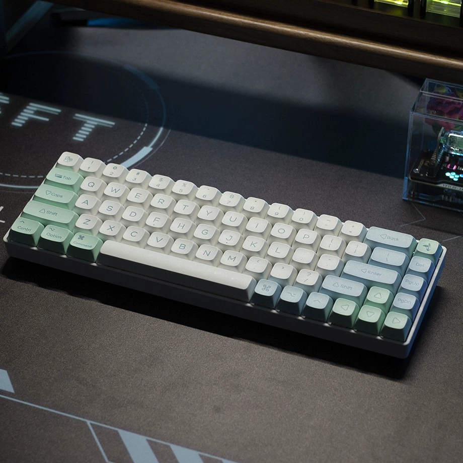 Кристаллы льда мятно-лаймовая тема клавиатуры XDA шаровые шапки PBT термо-Sublimation подходящие для MAC и WIN полный набор клавиш