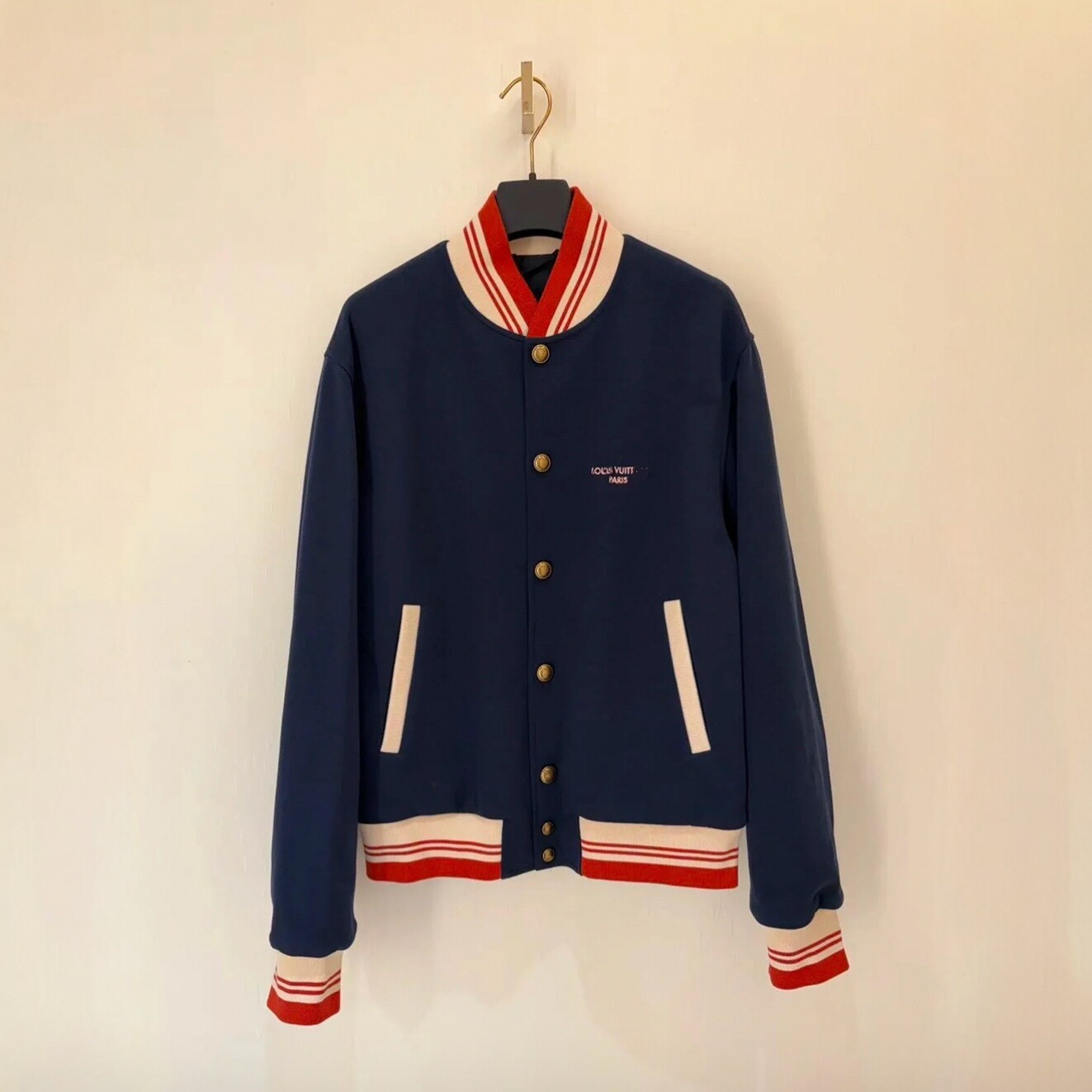 Cross-border correct version 26 new baseball jacket color block embroidered jacket preppy style casual versatile cardigan unisex