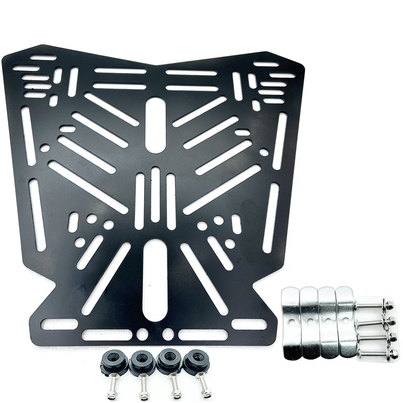 Aluminum Alloy Stainless Steel Tail Box Quick Release Base Electric Vehicle Bottom Plate Transfer Installation Connection Adjustable Hole Position Accessories