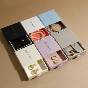 Personalized Classy Lined Drawer Box Suspended Box Ins Style Fashion Jewelry Necklace Ring Pendant Storage Box