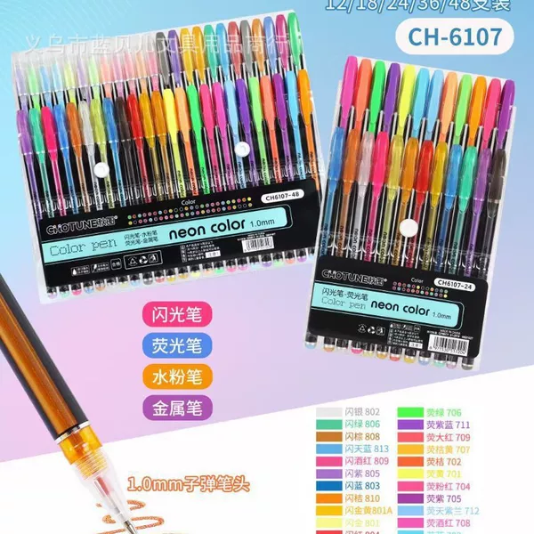Factory direct supply all kinds of cartoon pattern fluorescent pen Flash Pen water chalk