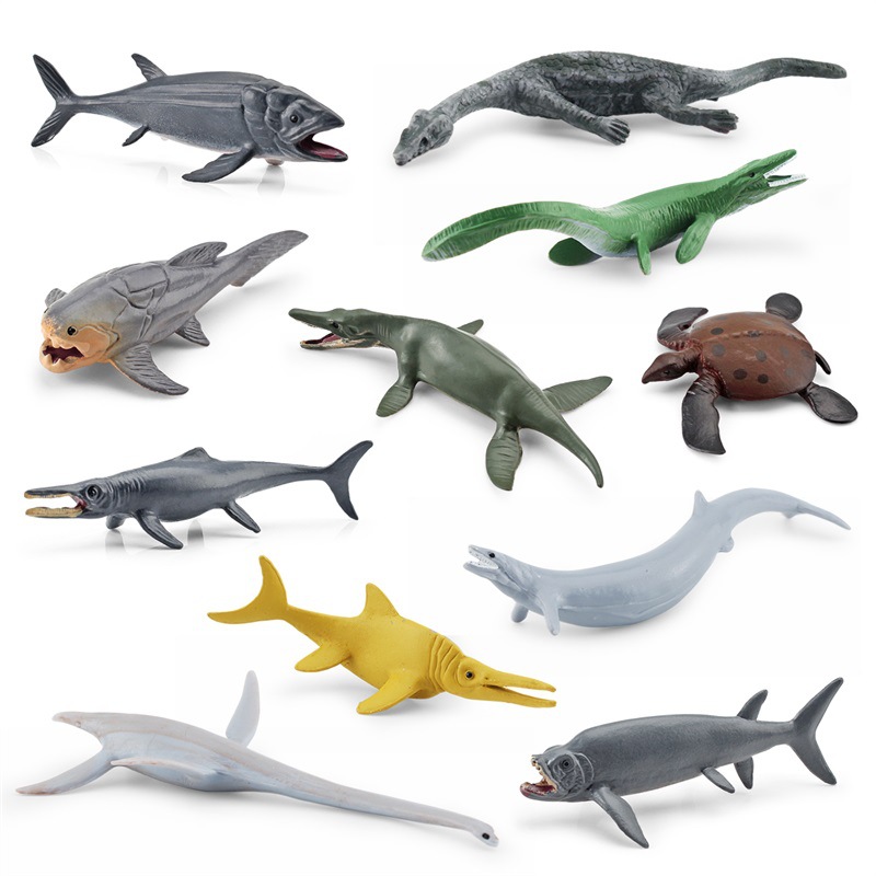 Simulación transfronteriza de modelos de animales marinos antiguos Trilóbulos de ammonita de peces de Dundee Ornamento estático de escritorio