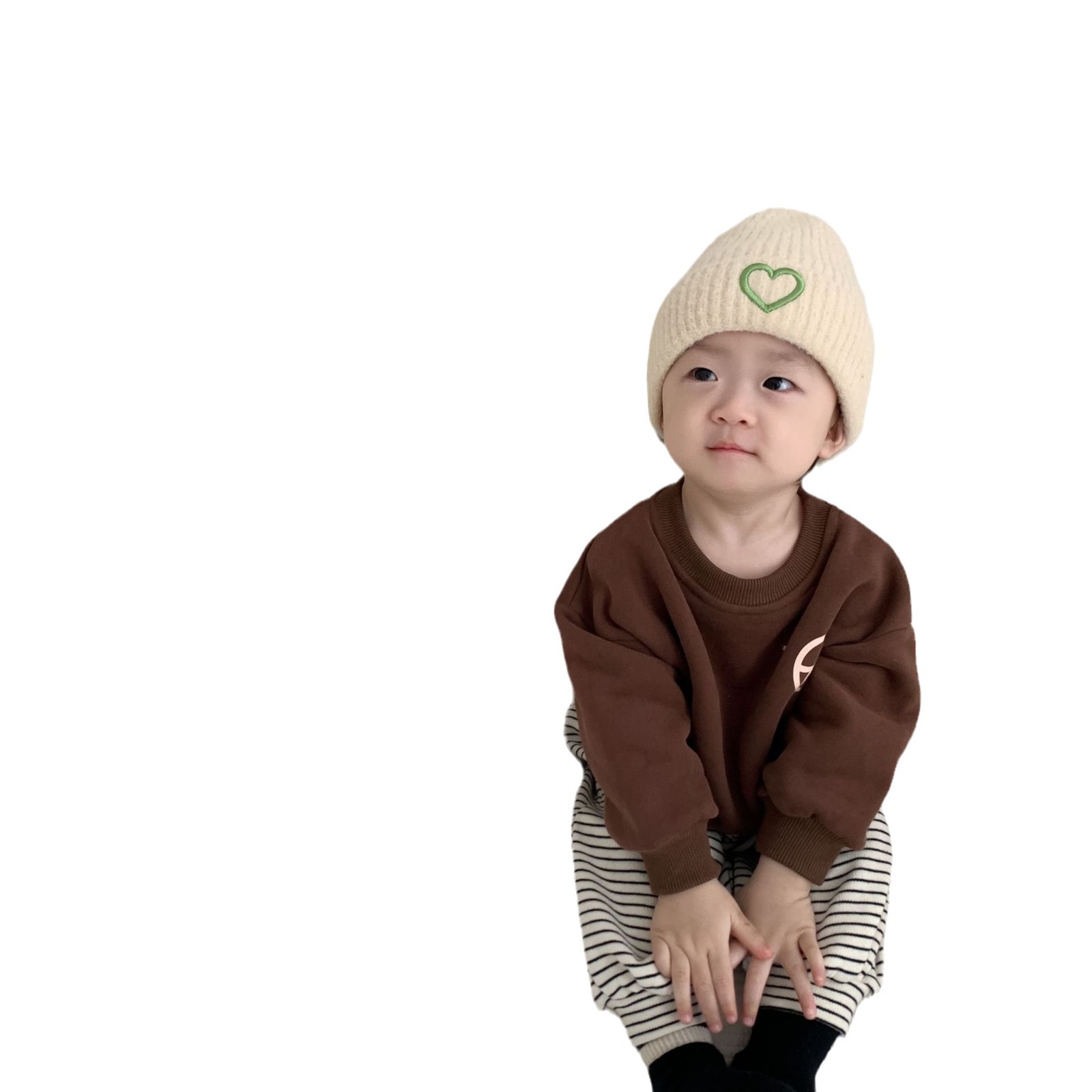 Bebé otoño e invierno más suéter de terciopelo bebé blusa engrosada versión coreana de ropa infantil ropa infantil invierno ropa infantil ropa protectora de cabeza