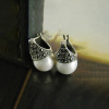 Classic retro universal elegant earrings, 925 sample silver, french style