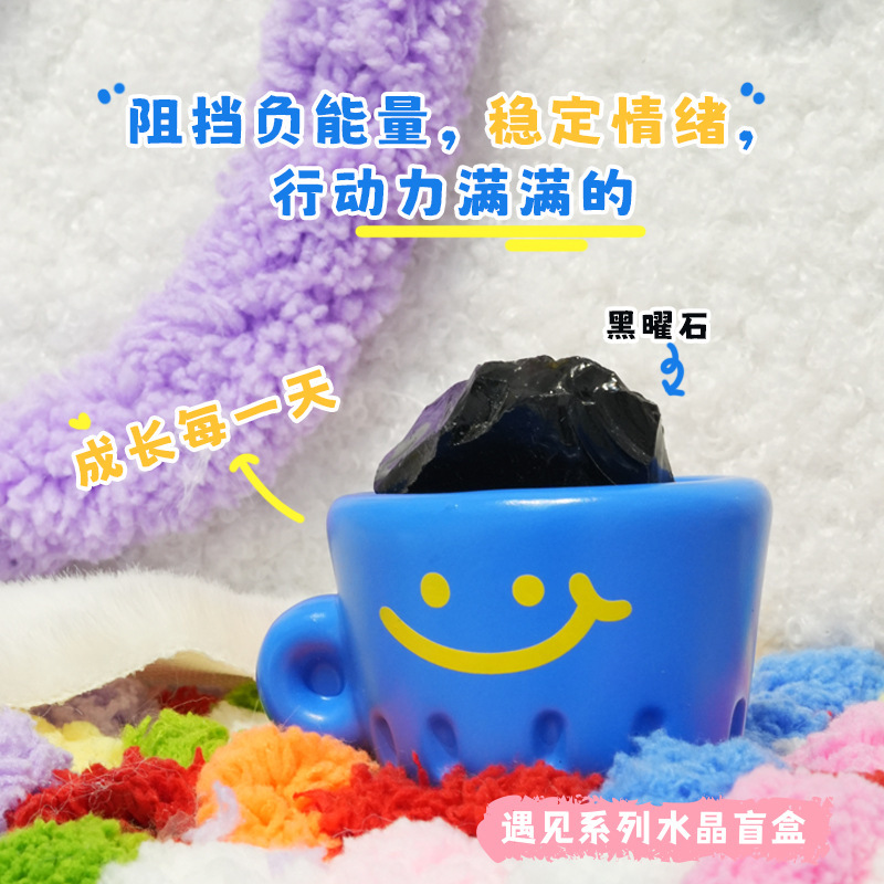 Hoppo Friends 遇见水晶盲盒好运水晶摆件桌面装饰工艺品生日礼物|undefined