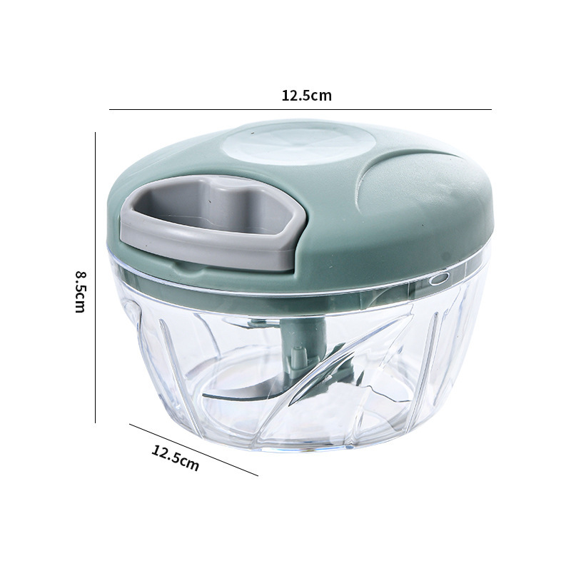 Máquina de puré de ajo, máquina de trituración de ajo manual, máquina de tirar de ajo multifuncional, picador de carne de jengibre y ajo, picador de carne complementario, mini batidor de ajo de cocina