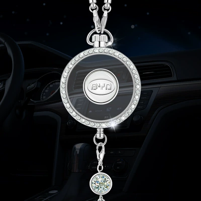 Car hanging — and Car Interior Decorations for Women - byd-zhou-drill-dripping-glue-pendant-with-a-bottle-of-sea-perfume