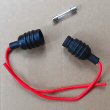 6X30防水线束保险丝盒管式防水保险座室IP65路灯LED防水保险丝盒
