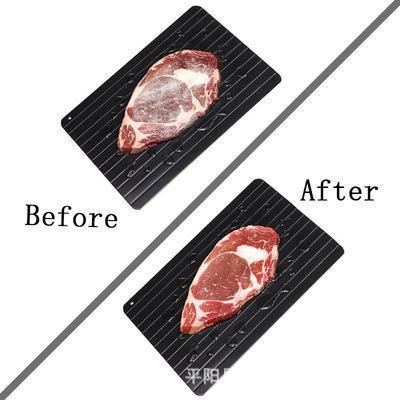 新型快速解凍板キッチン急速食品解凍皿トレー創意まな板キッチン用品メーカーステーキ|undefined