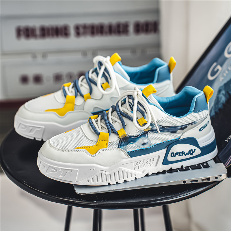 Zapatos de hombre 2024 nuevo verano transpirable versátil deportivo casual zapatos de tablero blanco zapatos de hombre image 3