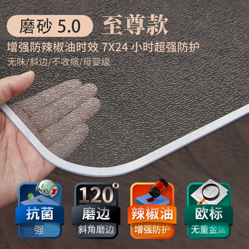 Enhanced 960h anti-chili oil [extreme style] rounded corners bevel cut frosted 5.0--