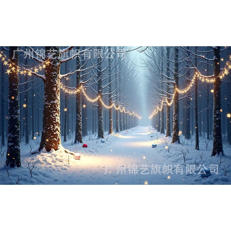 新しいクリスマス背景布アマゾンクリスマスツリーホリデーバナー装飾パーティーシーンレイアウト|undefined