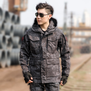 Archon Tactical Jacket Mid-Length M65 Jacket Outdoor Spring and Autumn Windproof Warm Camouflage Combat Suit Windbreaker