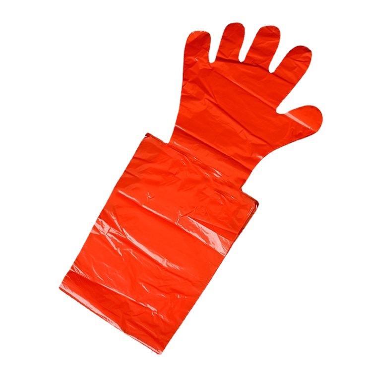 Waterproof disposable plastic non-slip gloves