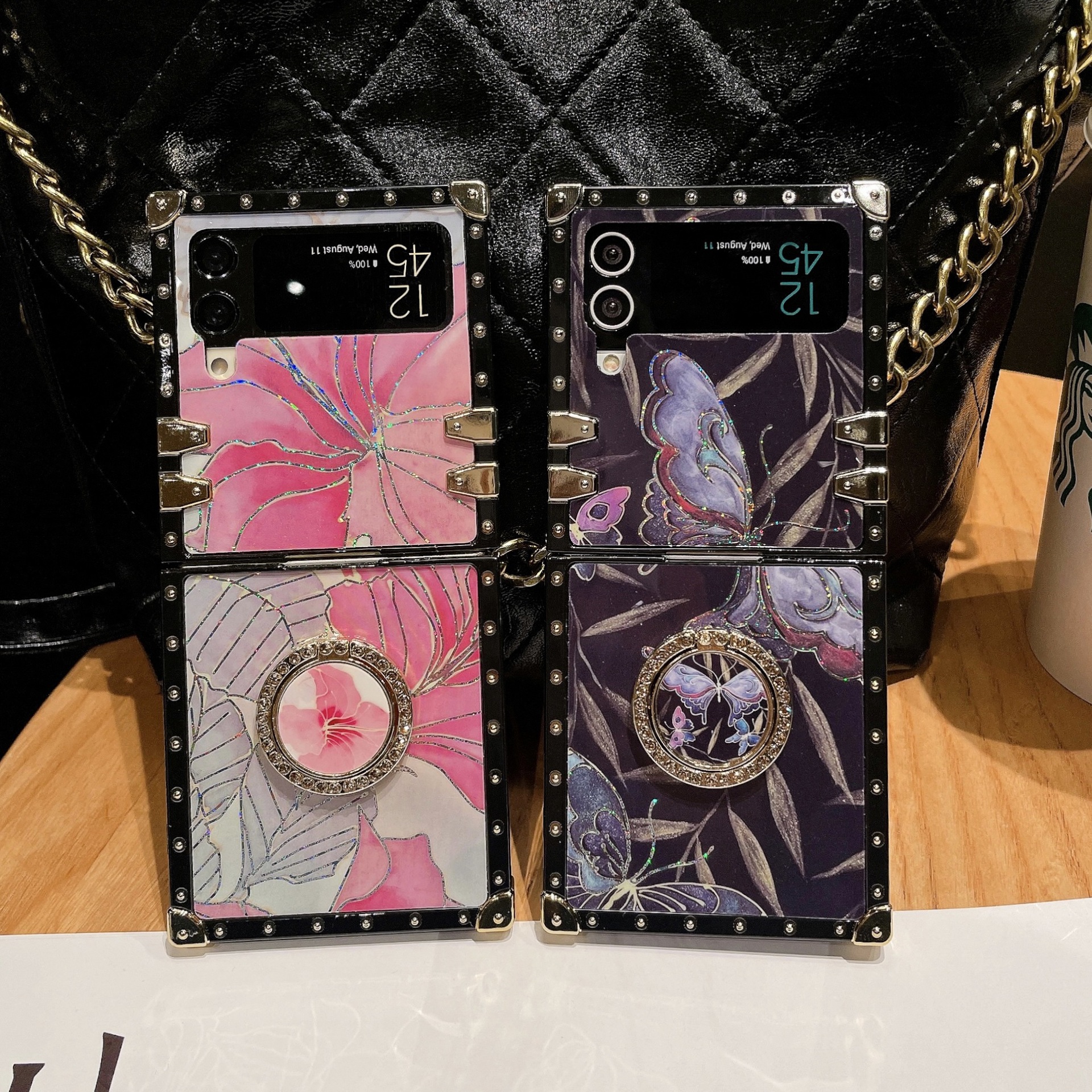 Butterfly Pattern Phone Case For Samsung Galaxy Z Flip 5 And 4_voghion.com