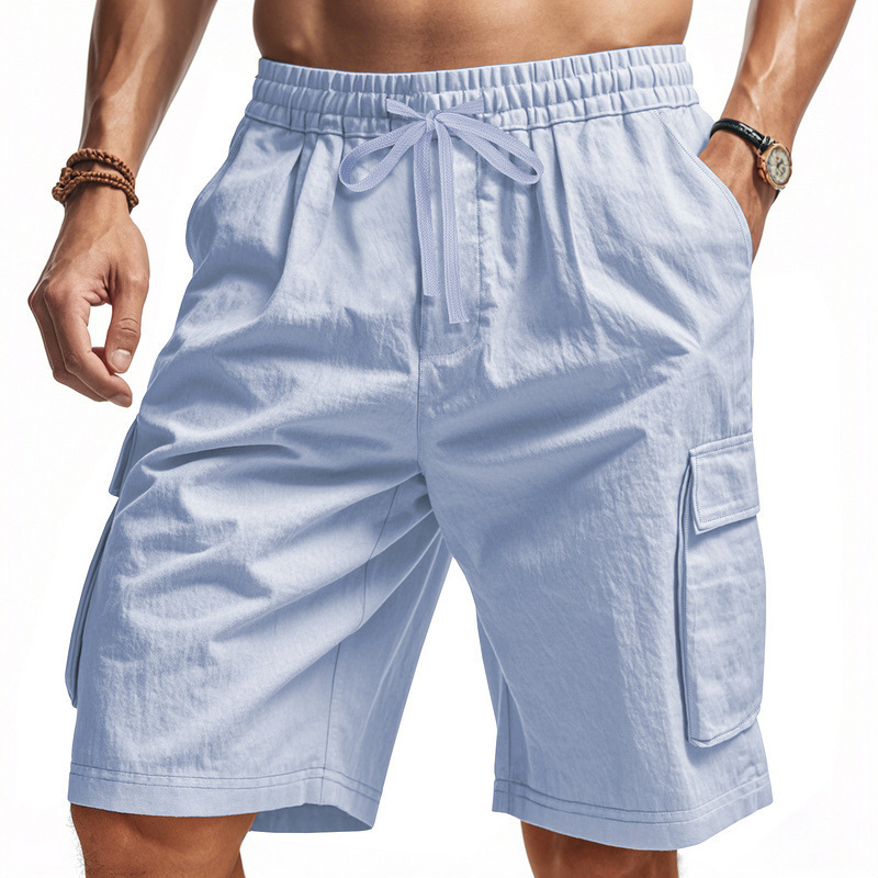 Transfronterizos Amazon Hot Sale American Outdoor Suelto Táctico Hombre Multi-bolsillo herramienta Casual Pantalones cortos de playa deportivos