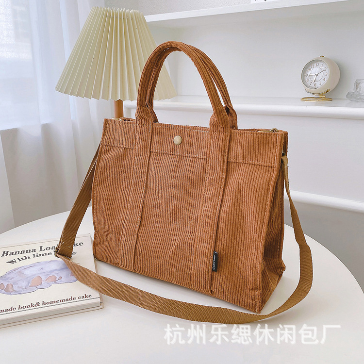 Estilo coreano casual gran capacidad bolsa de compras moda PANA lienzo bolso simple retro artístico bolso de hombro para las mujeres