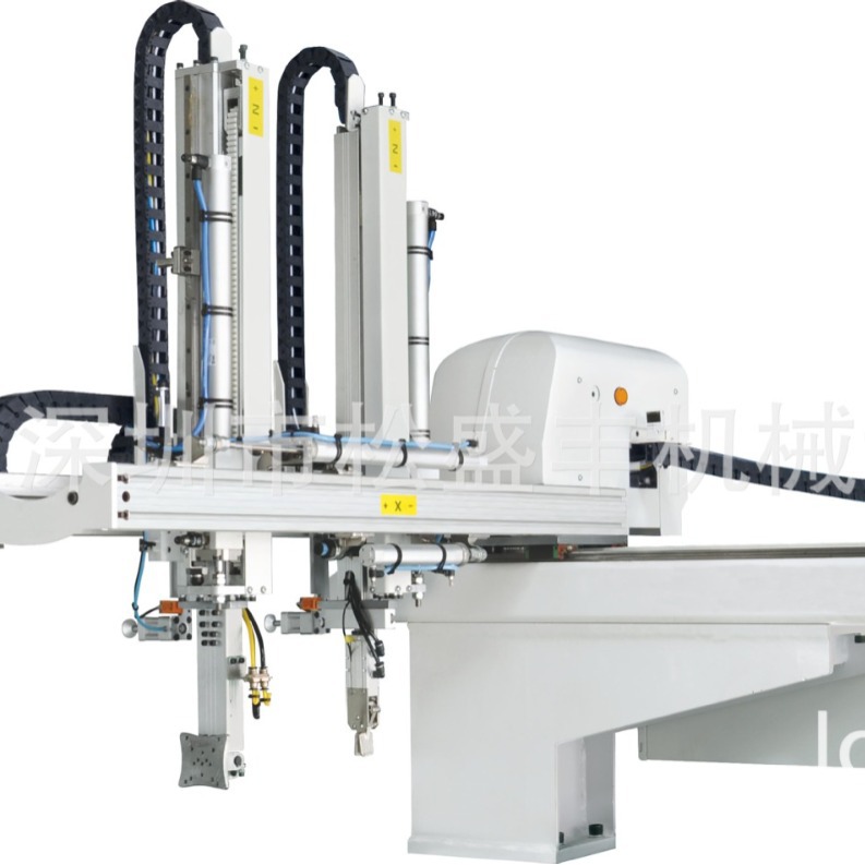 自动伺服机械手 深圳厂五轴注塑机机械手 上下料卧式机械伺服手臂